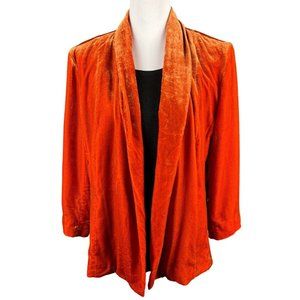 Chico's Velvet Lawanda Jacket NWT Size L